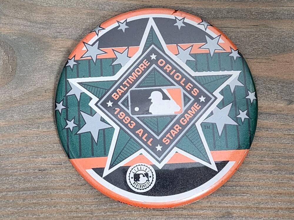 Vintage Baltimore Orioles 1993 All-Star Game 3 1/2 Inch Button/Pinback